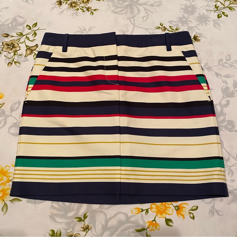 J. Crew Size 0 Striped Nautical Skirt NWT